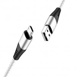 Кабель WIIIX microUSB 1м CB720-UMU-2A-10W белый